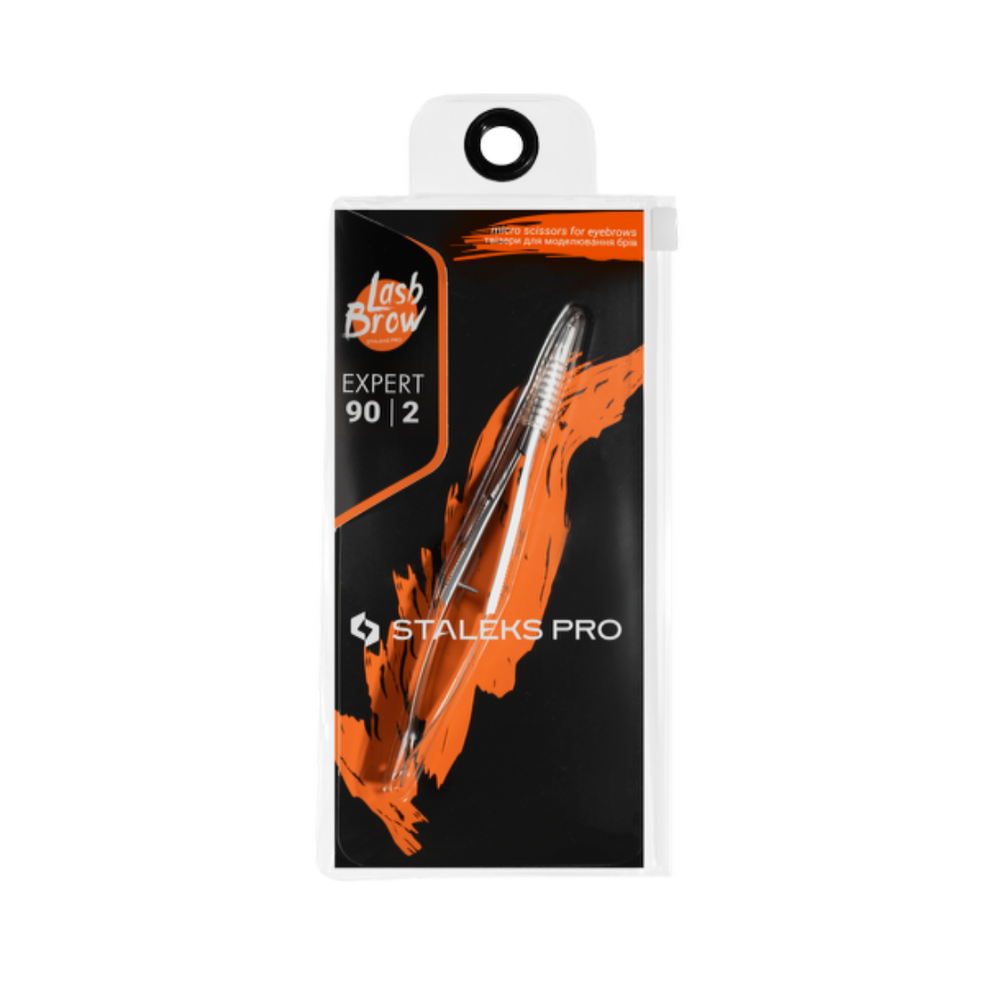 Tijeras Staleks Pro Micro para modelado de cejas Pro Expert 90 - Tipo 2